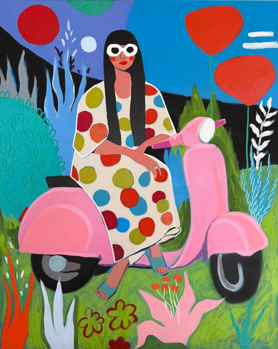 Dream Ride Under Red Sun