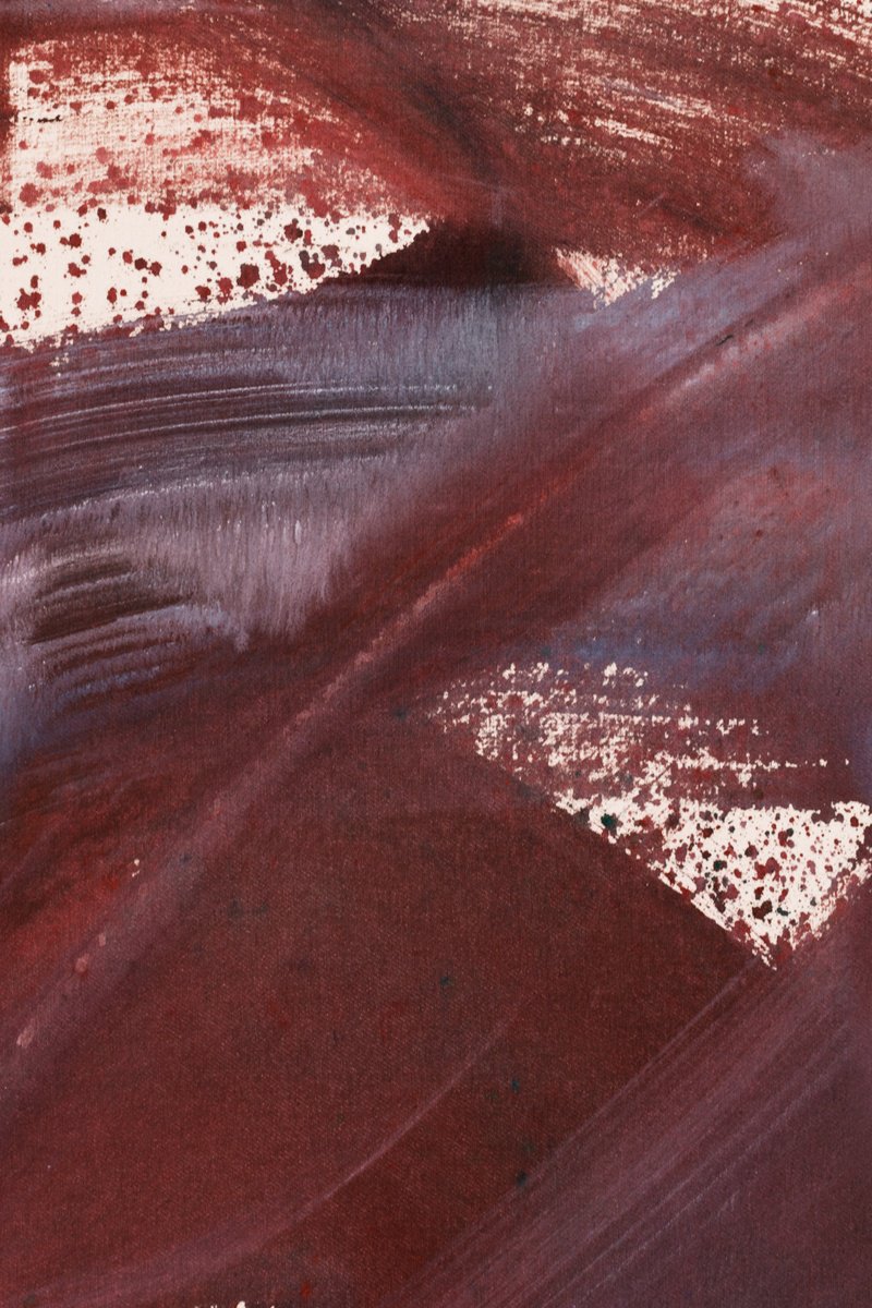 Expressive Abstract Acrylic Painting By Simon Findlay, 47 X 59", I