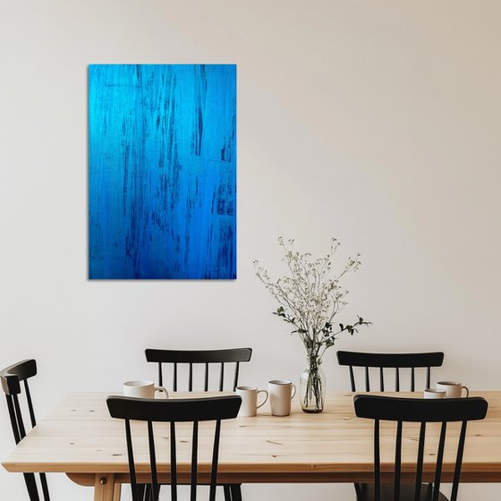 Hand-painted Blue Flow