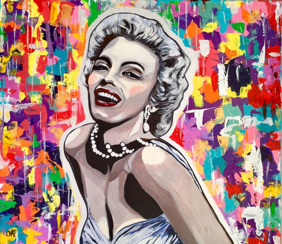 Marilyn Monroe. Goddess of Hollywood. Movie star. MODERN URBAN ART OFFICE ART DECOR HOME DECOR GIFT IDEA