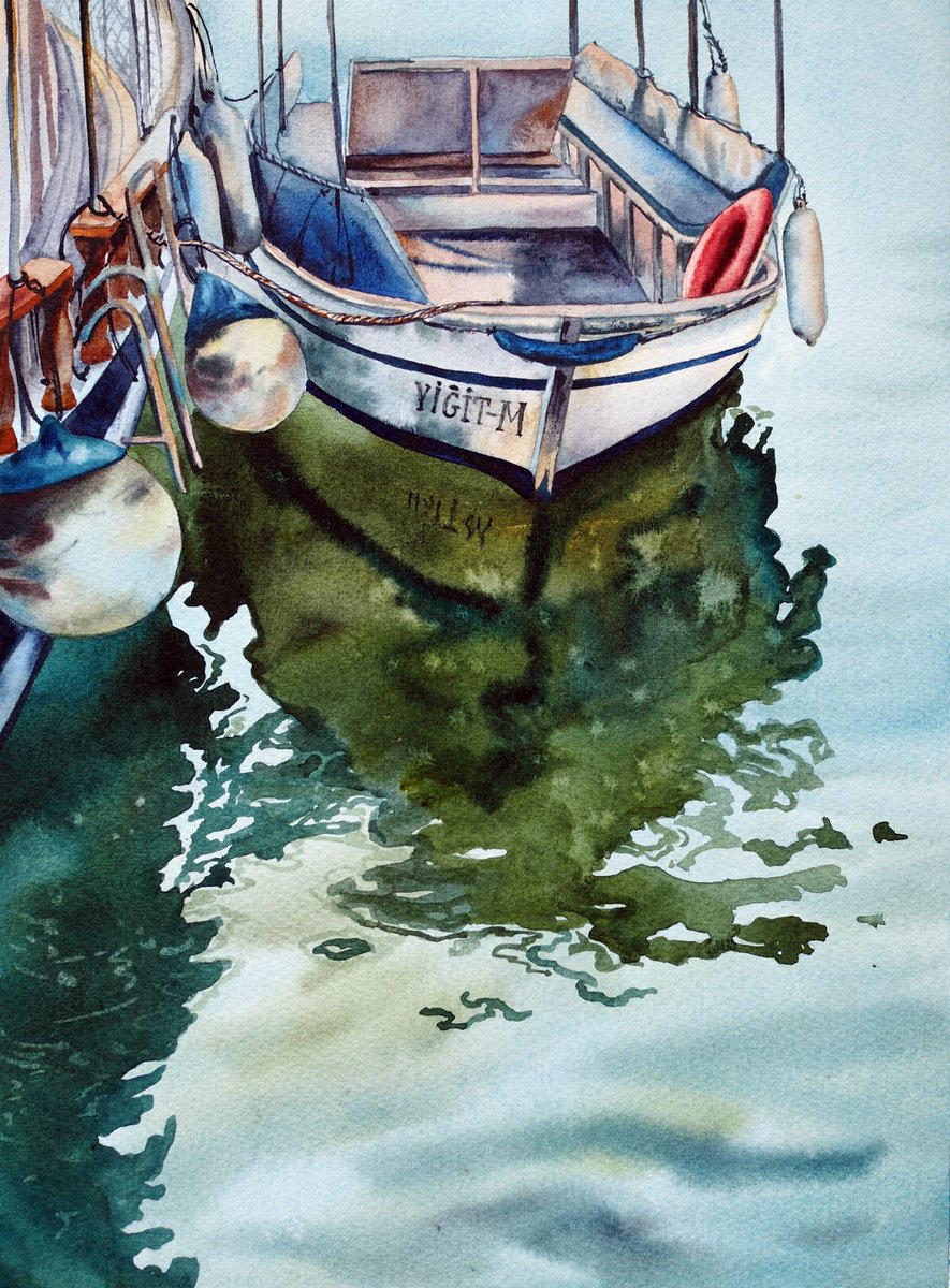 Impressionistic Landscape Watercolour By Delnara El, 11 X 15, Yigit