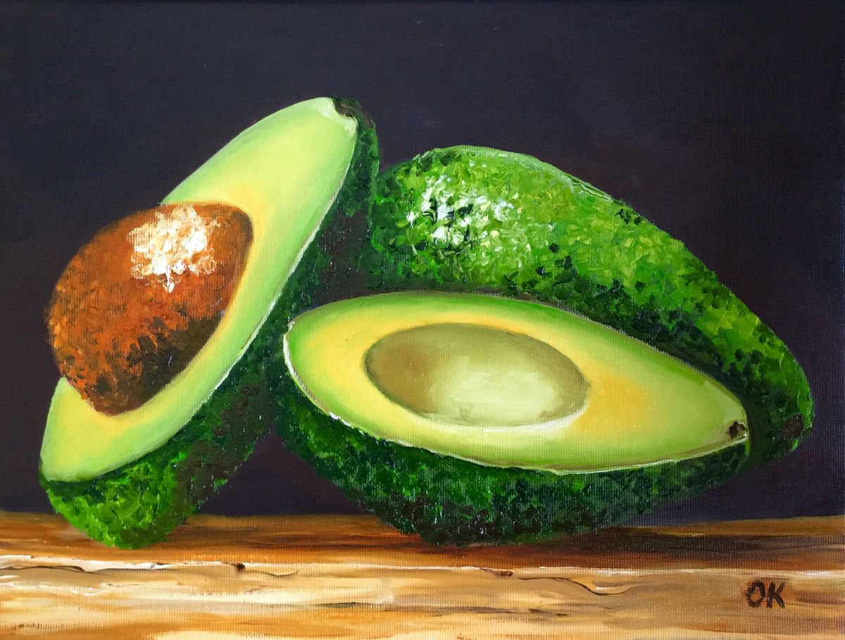 Avocado . Still life . by Olga Koval | Artfinder