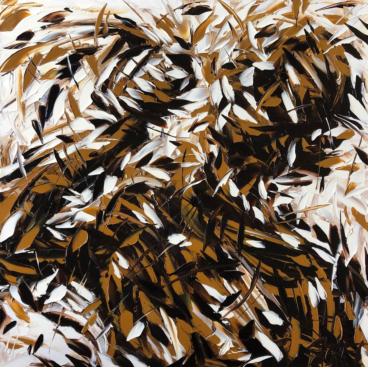 Black And Brown And White 2 By Bill Stone, 40 X 40, Artwork For Sale On Artfinder