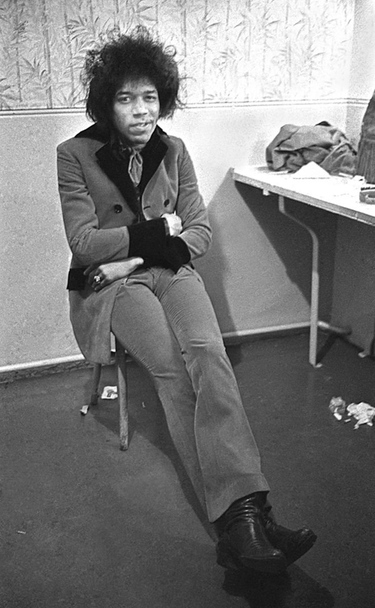 Jimi Hendrix - Before the Concert by Paul Berriff OBE