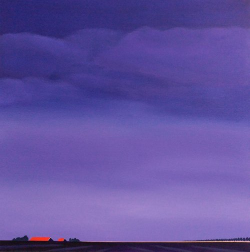 Purple Evening (December) by Nelly van Nieuwenhuijzen