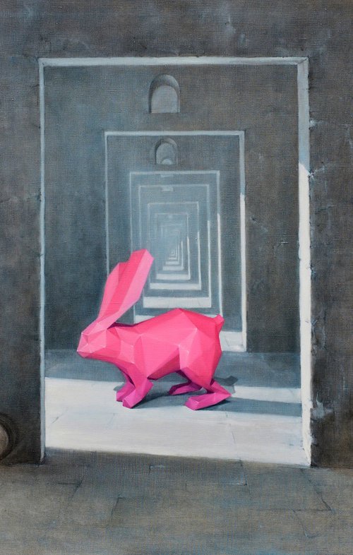 Rabbit in the Maze by Oleg Kateryniuk
