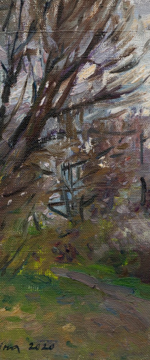 Spring Forest – Original Oil Painting by Anastasia Borodina