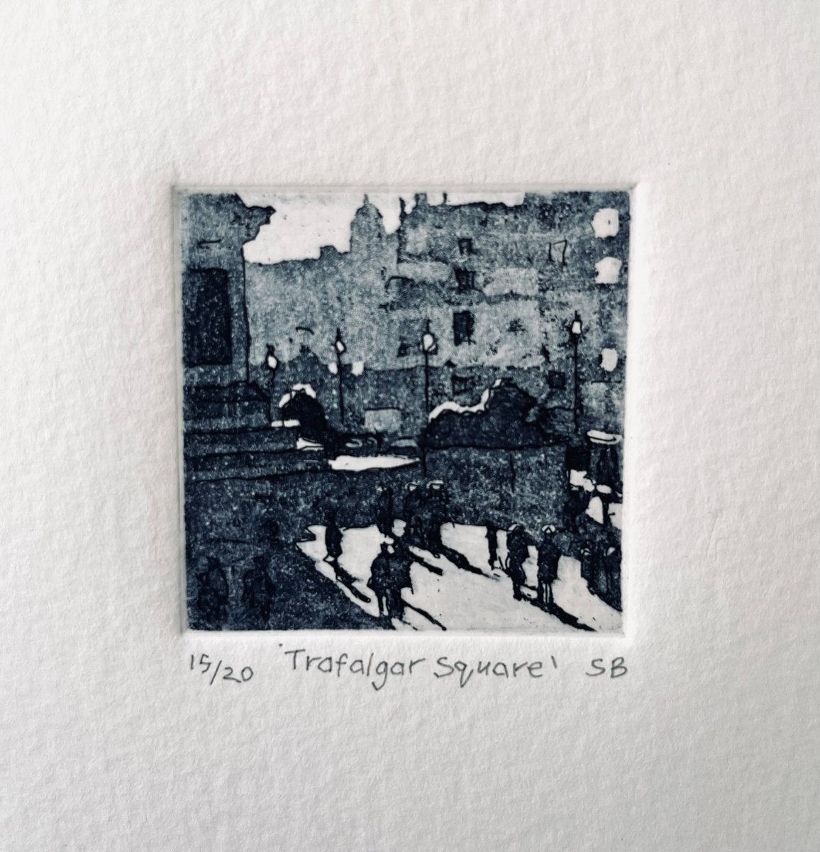Etchings & Engravings , Trafalgar Square. By Stephen Brook, 6 X 6, Artwork For Sale On Artfinder