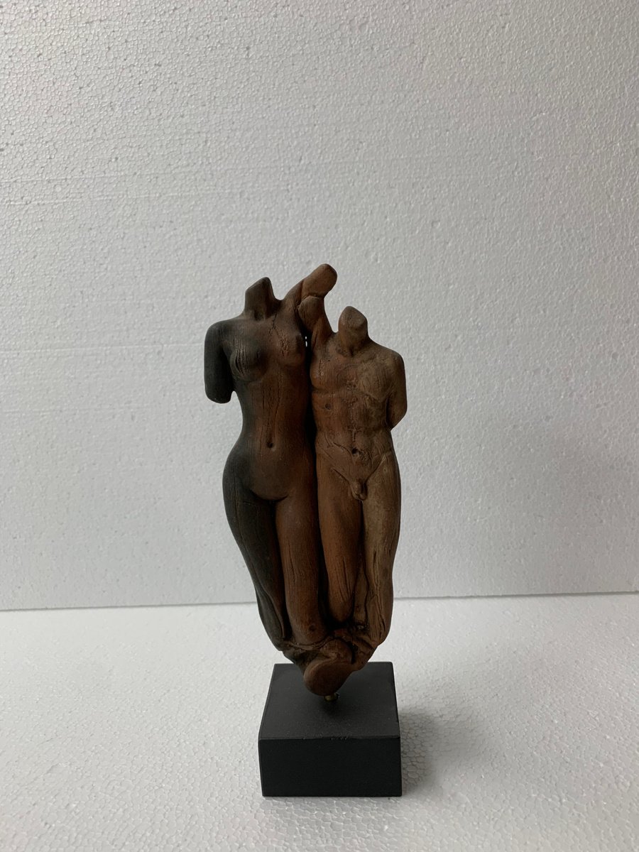 Nude couple figurine statue by Emmanouil Nanouris
