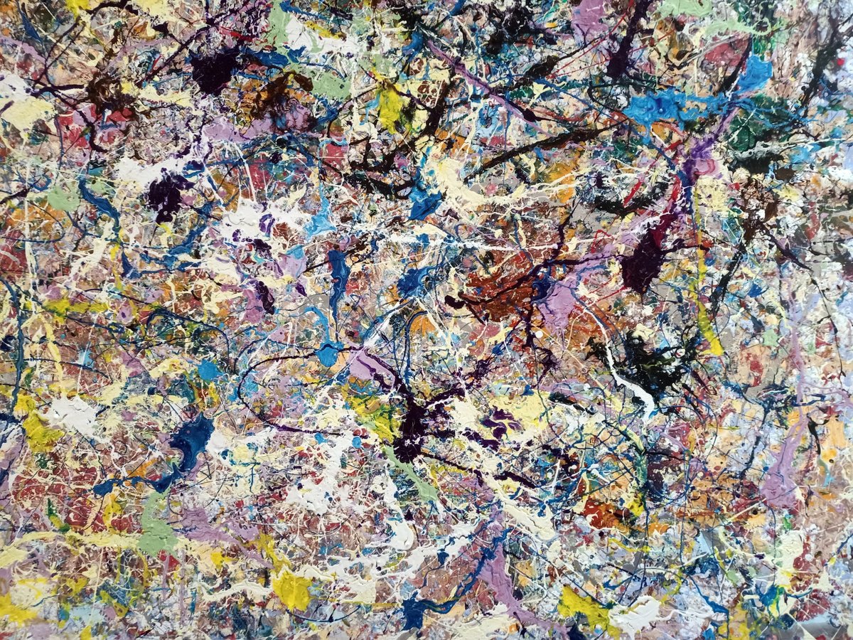 Abstract Oil Painting By Antonino Puliafico, 79 X 71, Echi Di Stelle Lontane Smalto, Original Artwork