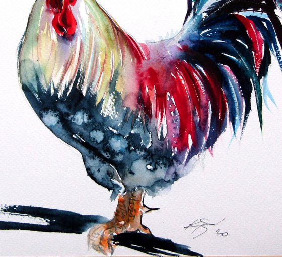 Colorful rooster II