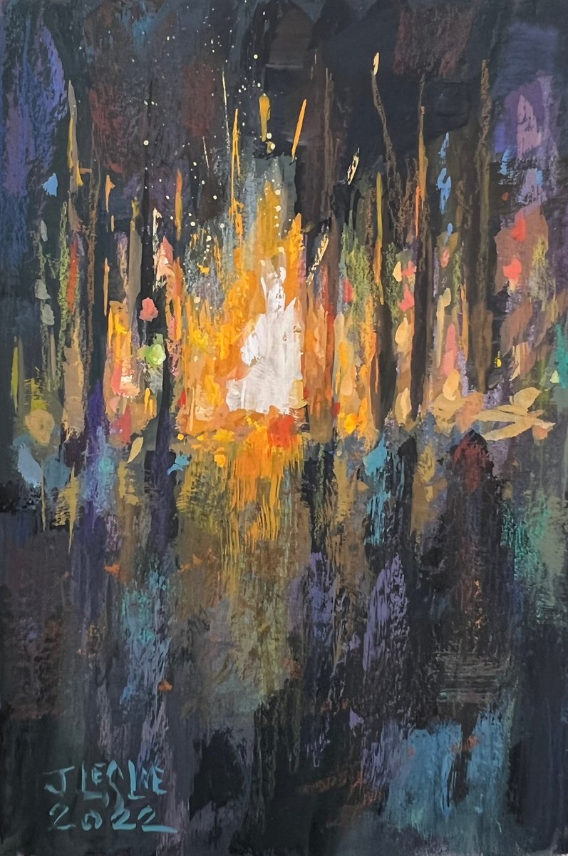 Forest Campfire by Jimmy Leslie