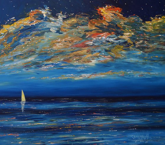 Romantic Moonlight Sailing XXL 1
