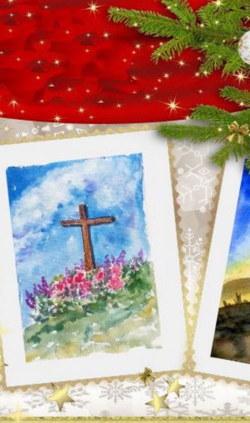 The Christian Cross Set of 2 by Asha Shenoy