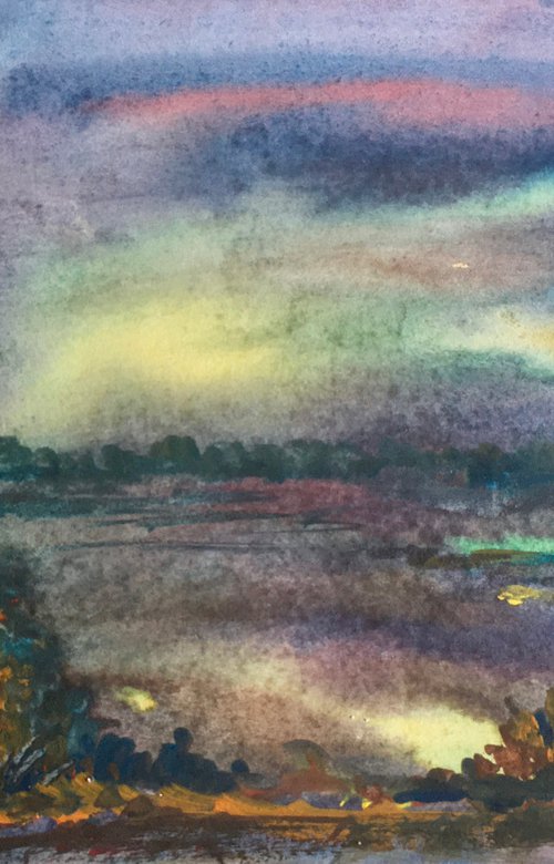 Hartland moor dusk to twilight by Samantha Adams