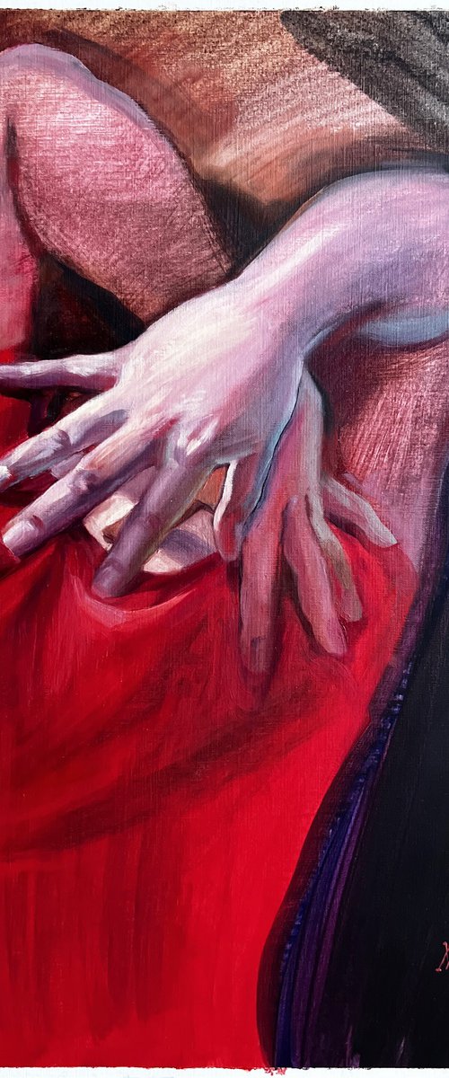 Figure with hands by Natalia Veyner