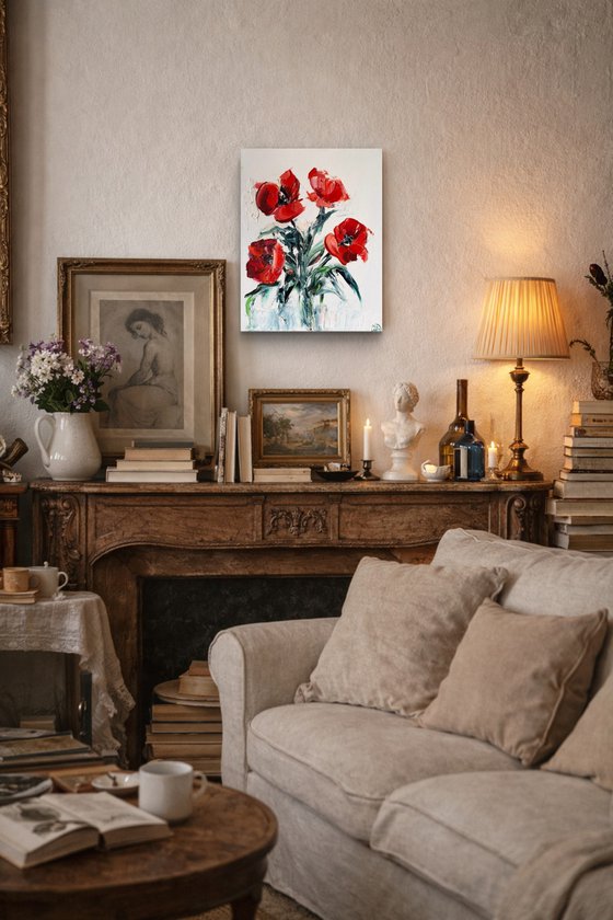 Scarlet Bloom Burst – Red Poppies