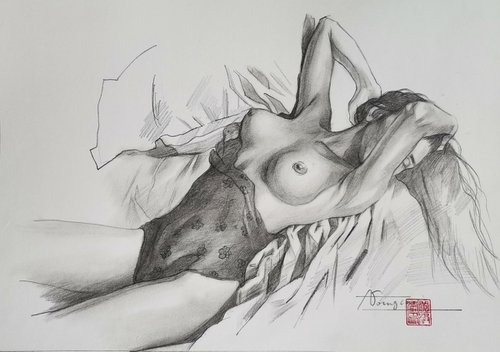 Drawing- Sleeping#20630 by Hongtao Huang