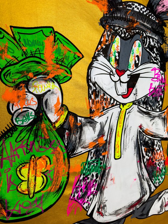 Arab Bugs Bunny money bags