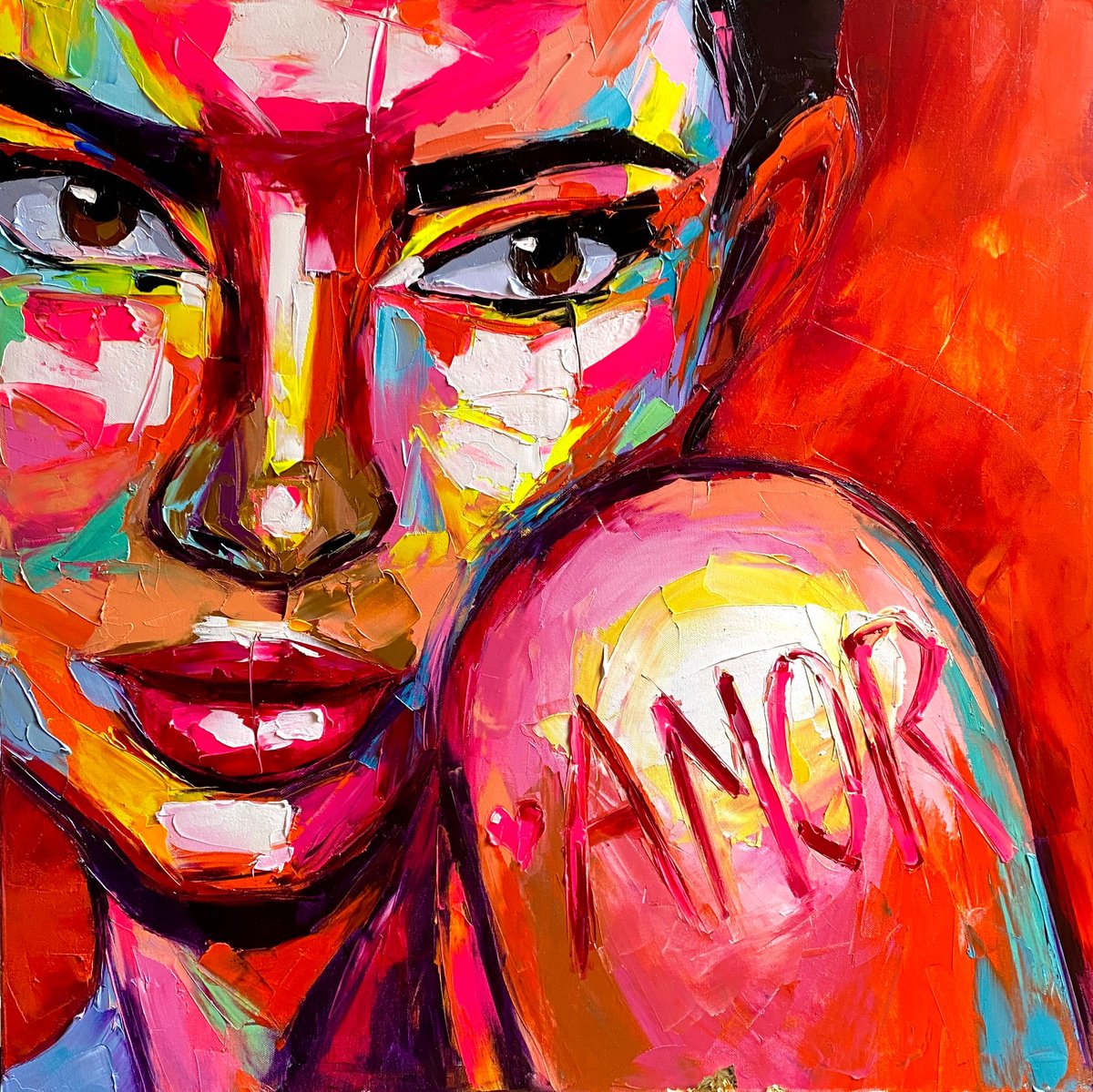 Expressive Oil Painting , Amor Or Phoenix