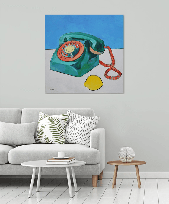 Phone and Lemon. Connection