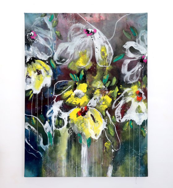 Floral Abstract - Bloom, I am here