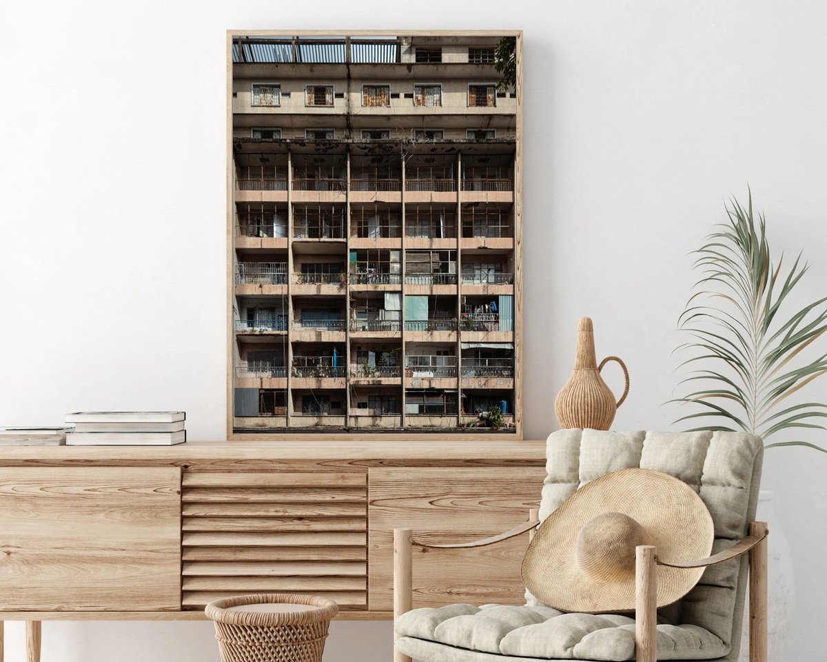 Abstract Cityscapes Photograph By Serge Horta, 20 X 28", Beautiful Modernism Ii, Original Artwork