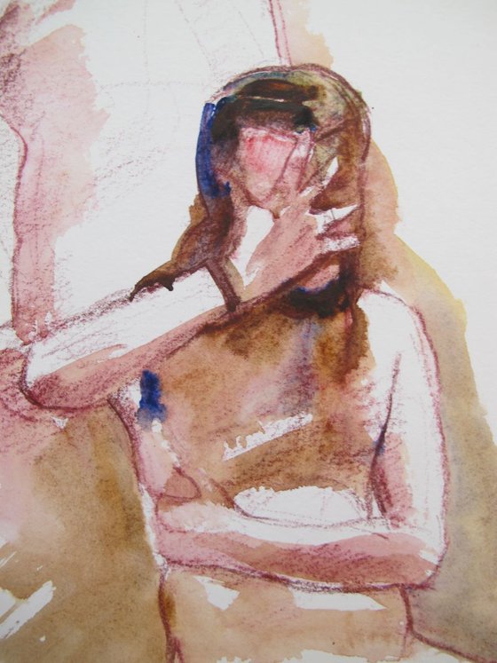 Studies of a male nude