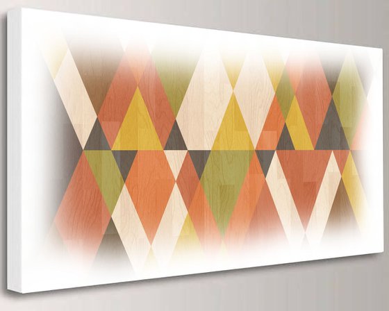 mid century modern art M003 - print on one canvas 50x100x4cm