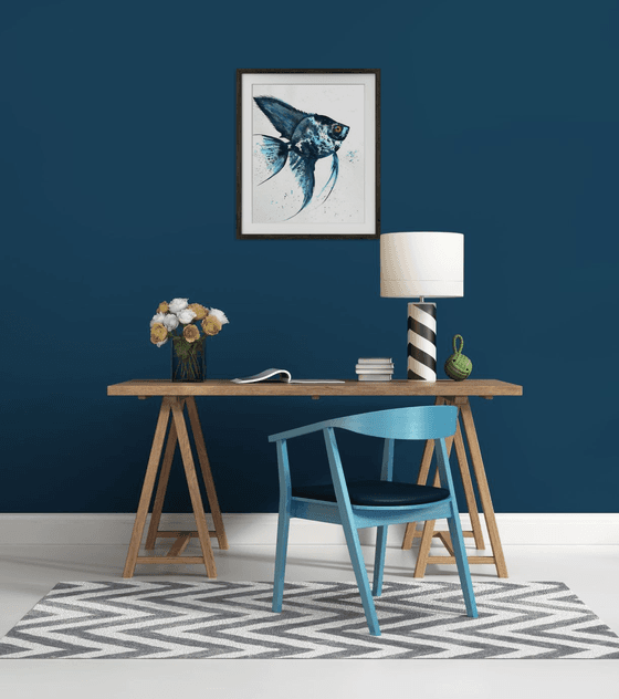 Exotic Blue Azure fish