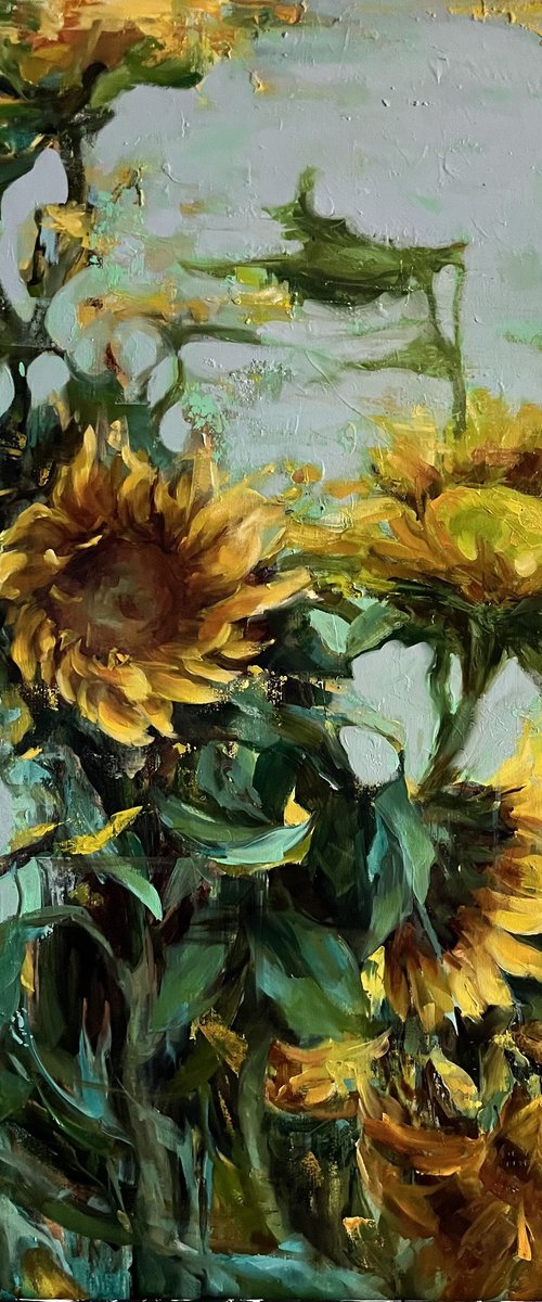 SUNFLOWERS - PROVENCE by Elena Mashajeva-Agraphiotis