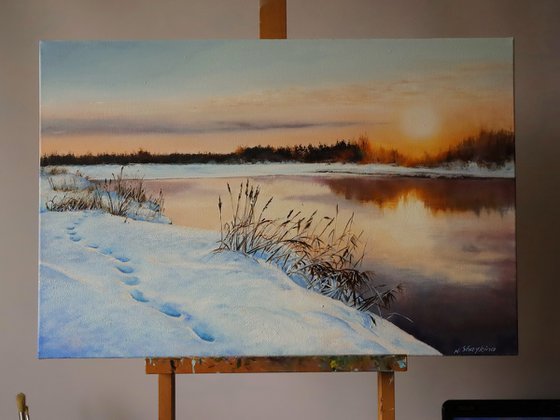 Golden Winter Sunset