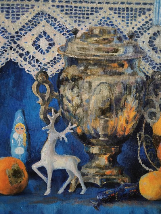 Still life with persimmon