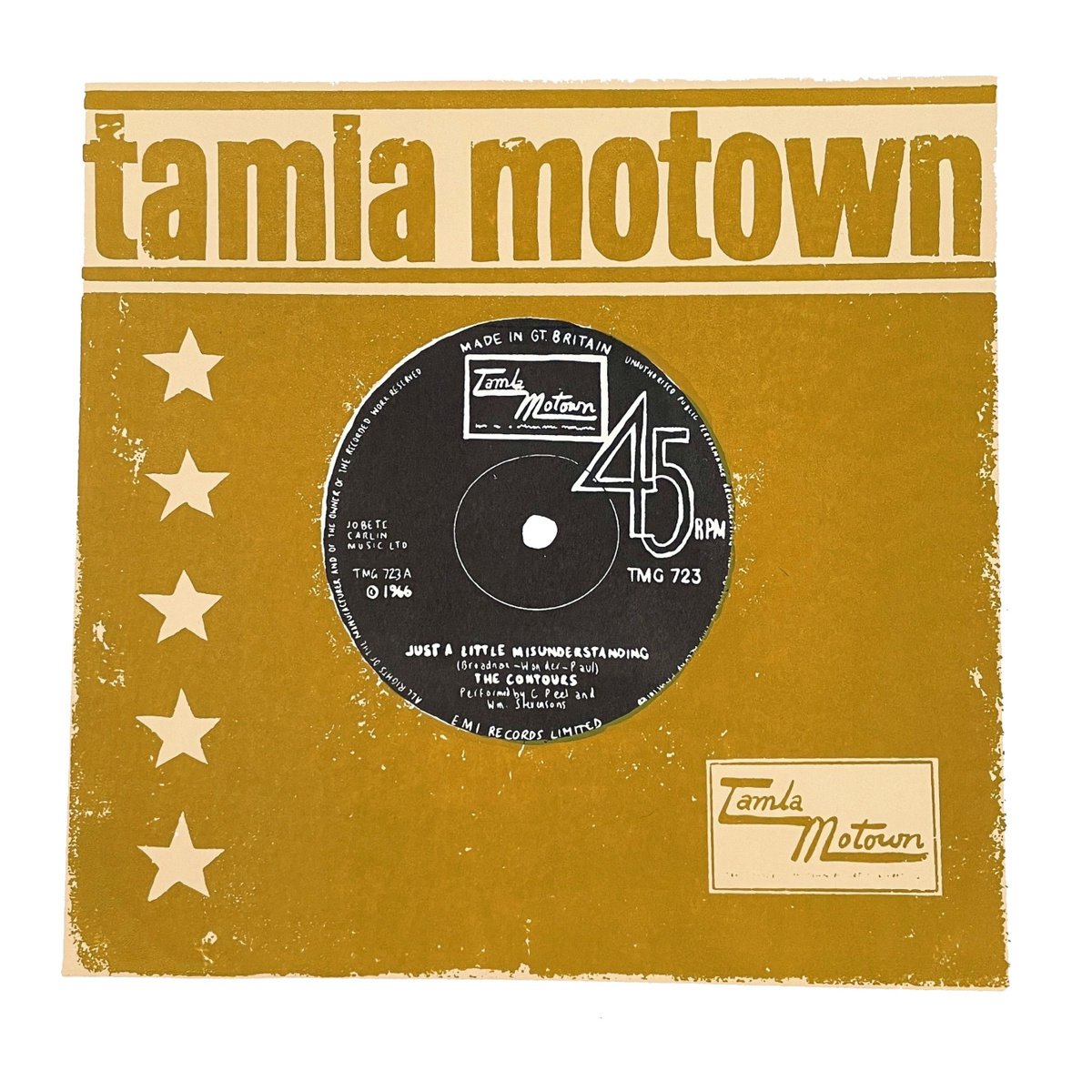 MOTOWN - limited-edition, screen print (Olive green/brown) by Design Smith