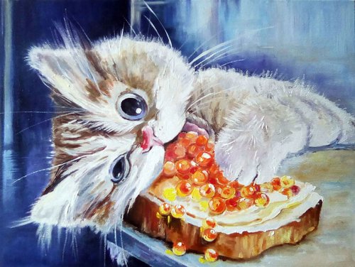 Caviar and Cat by Tatyana Ambre