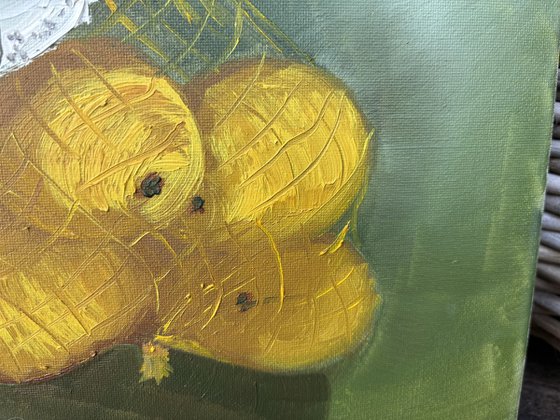 Pack of lemons. still life