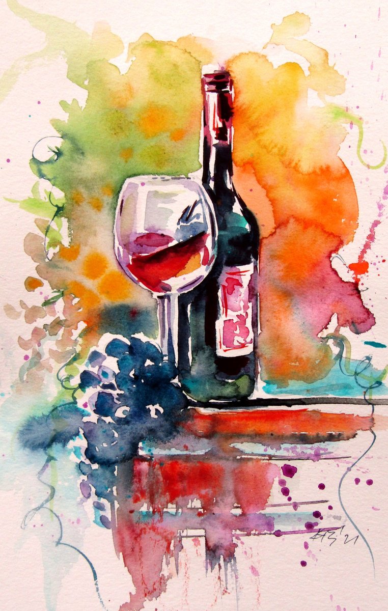 Grape and wine by Kovacs Anna Brigitta