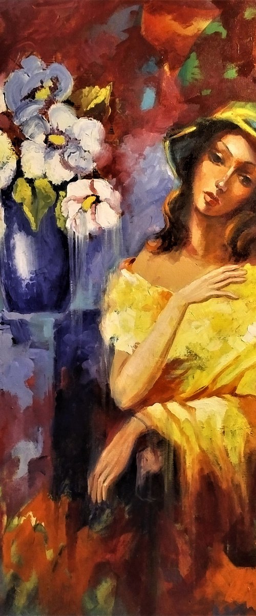 " French Woman in Studio " by Reneta Isin