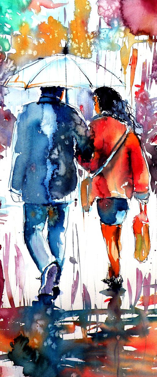 Walking in the rain by Kovács Anna Brigitta