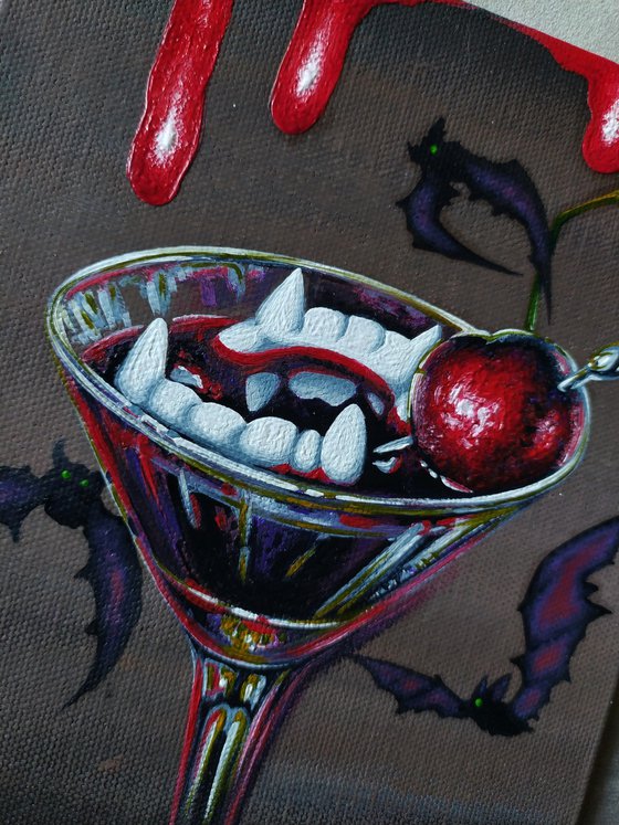 A bloody martini.