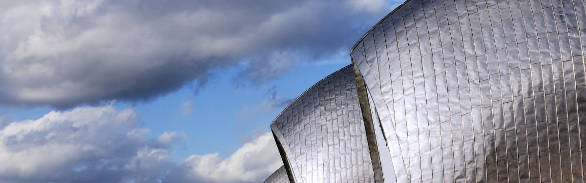 Photorealistic Cityscapes Photograph By Tom Hanslien, 60 X 20", Thames Barrier I, Original Artwork