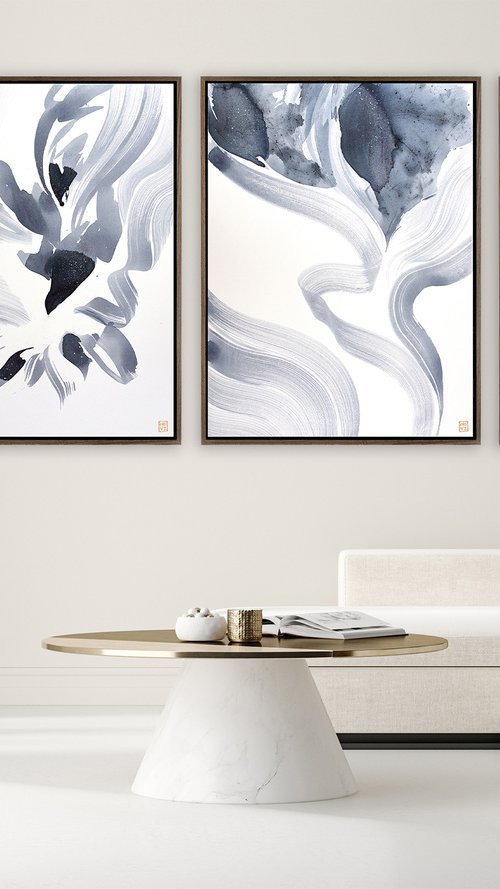 Delicate Existence Triptych by Novi Lim