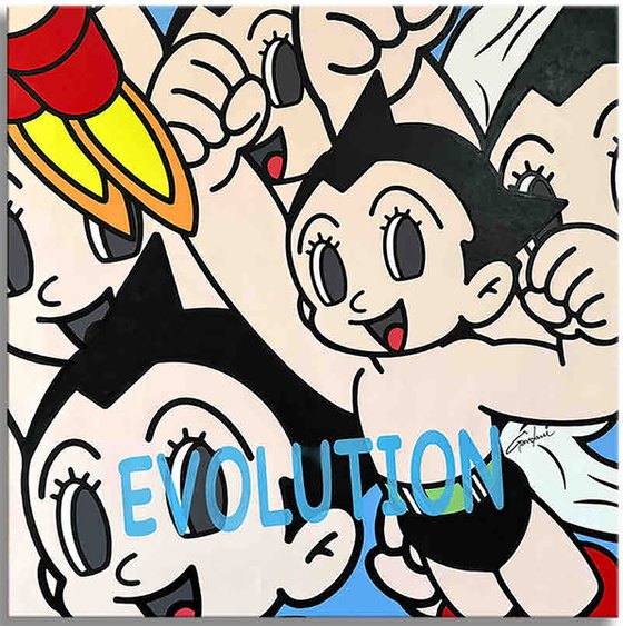 Astro Boy Evolution - Canvas - Giclee Print