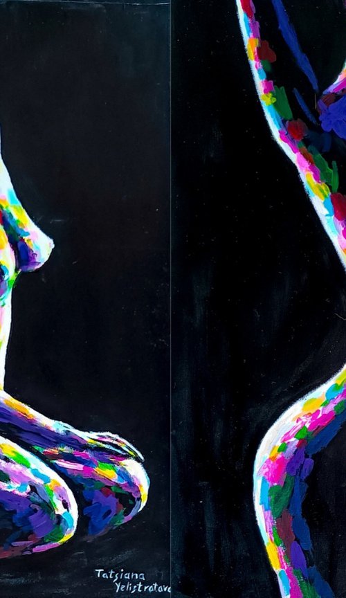 Echoes of the Body. Diptych by Tatsiana Yelistratava
