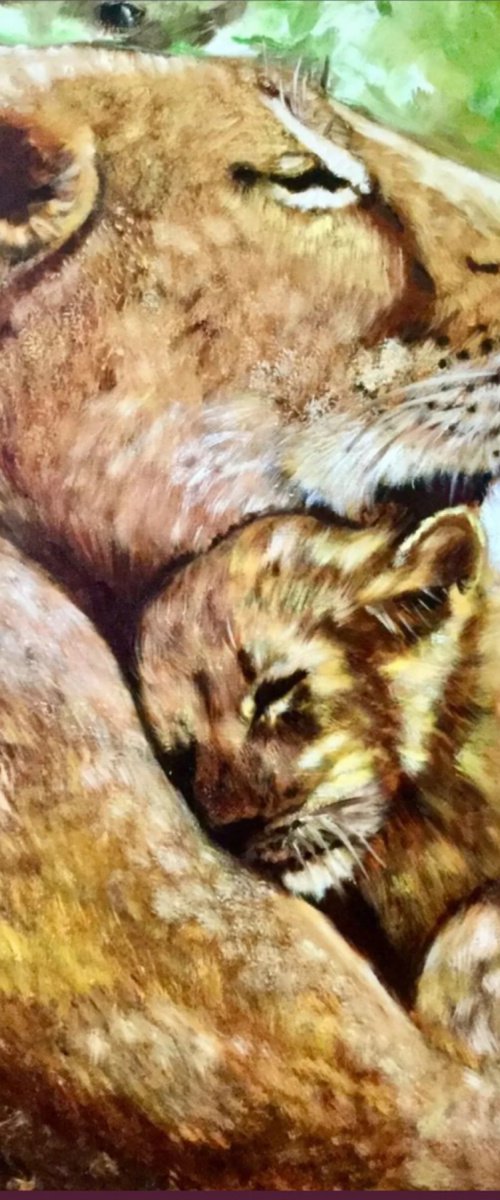 Lions . My sweet heart. by Olga Koval