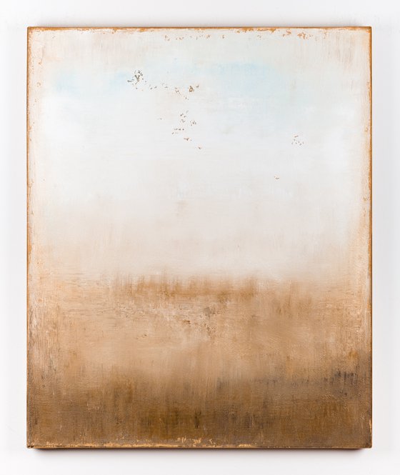 Beige abstract painting SK431