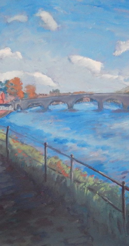 The Thames At Richmond, Autumn by Stephen Howard Harrison