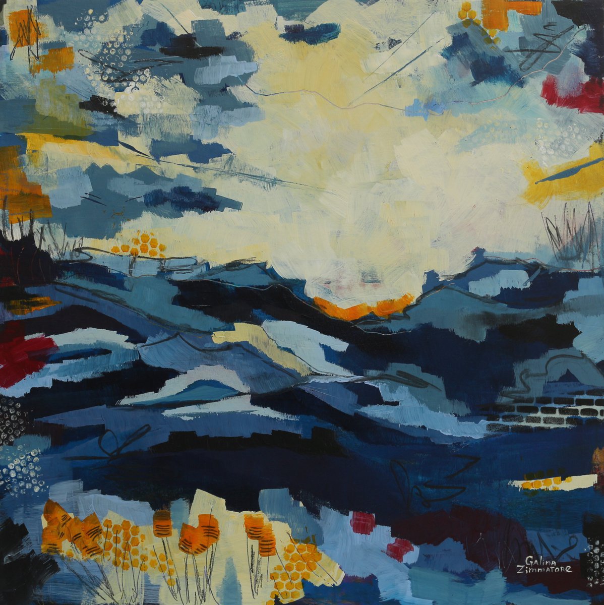 Blue Hills by Galina Zimmatore