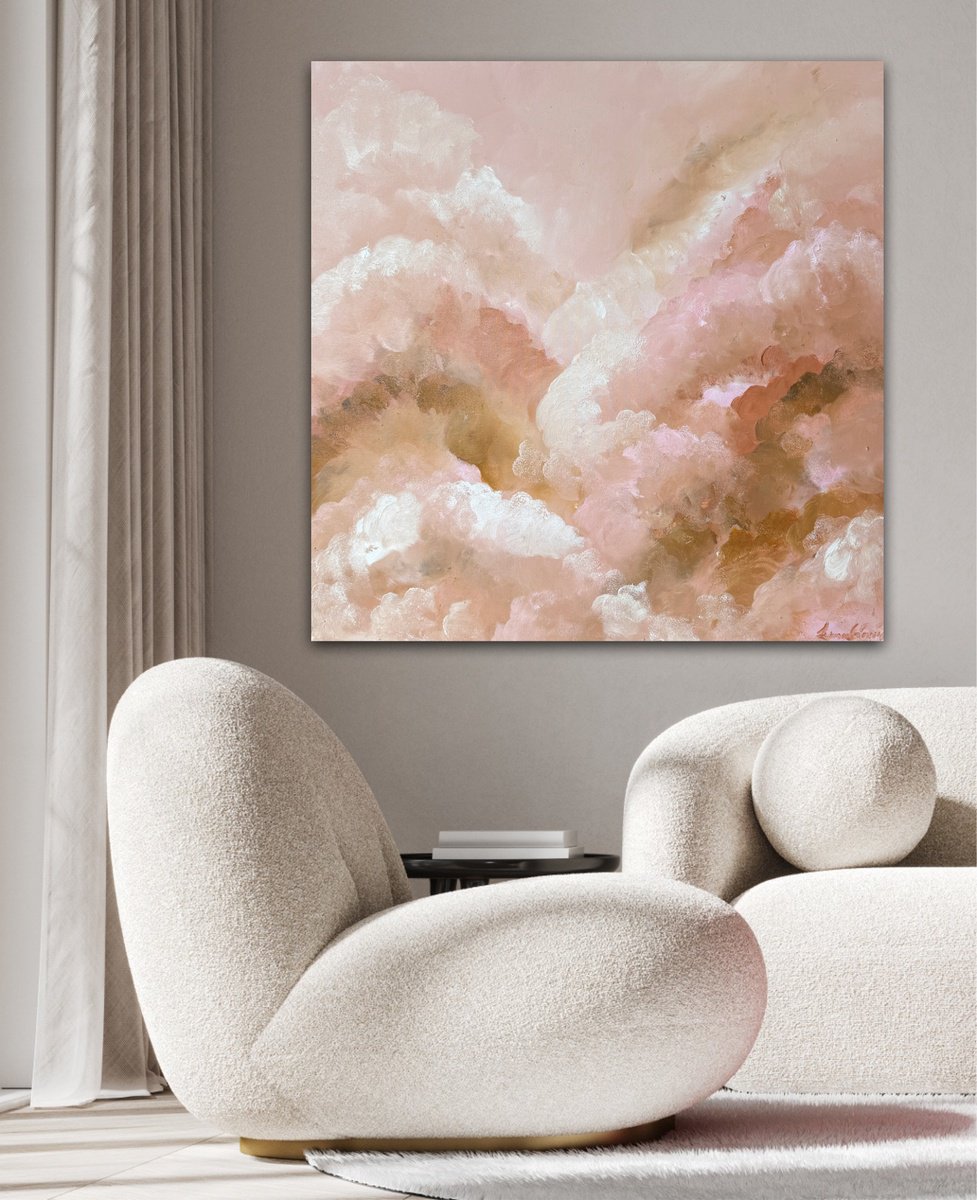 Blush Haze By Ivana Gigovic, 35 X 35, Artwork For Sale On Artfinder