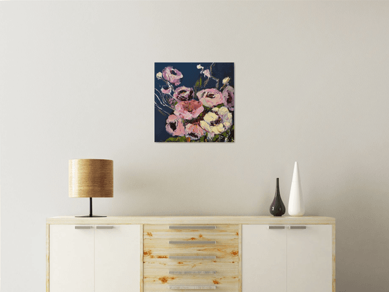 Lovely roses original painting on canvas